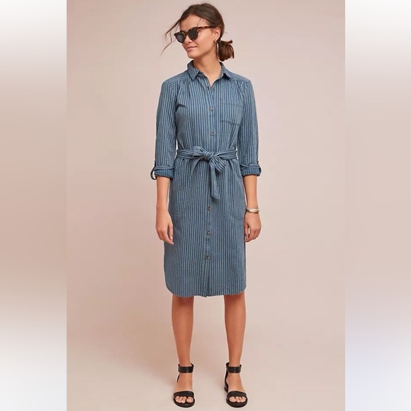 Anthropologie Dresses & Skirts - Anthropologie Bellamy striped midi dress